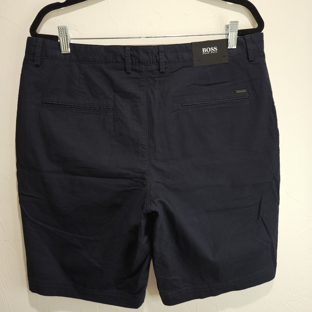 NWT! Hugo Boss Dark Blue Shorts Men's Size 36 R NEW $98 MSRP - Picture 6 of 16